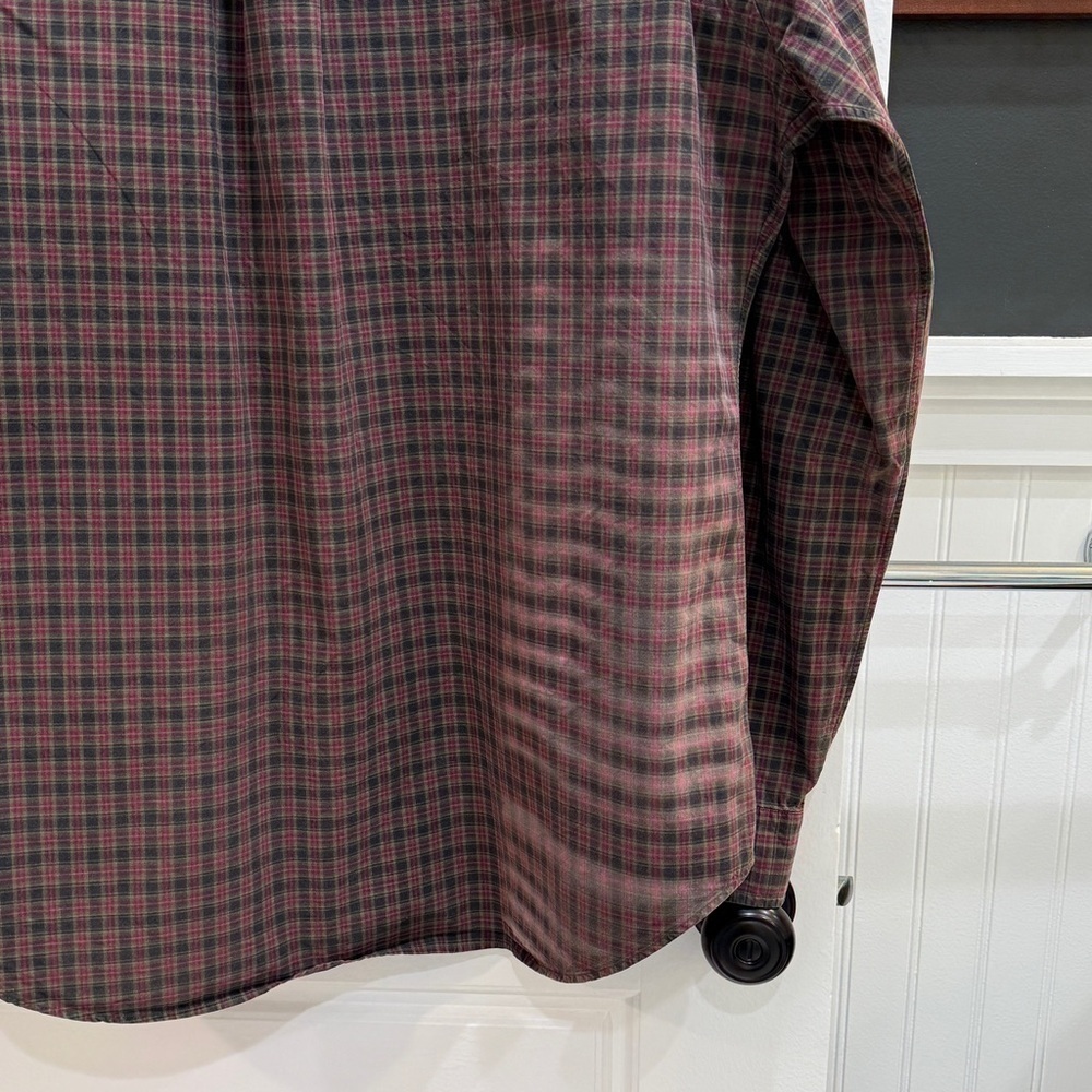 Ralph Lauren Classic Fit Plaid Brushed Flannel Shirt Large - Picture 8 of 9
